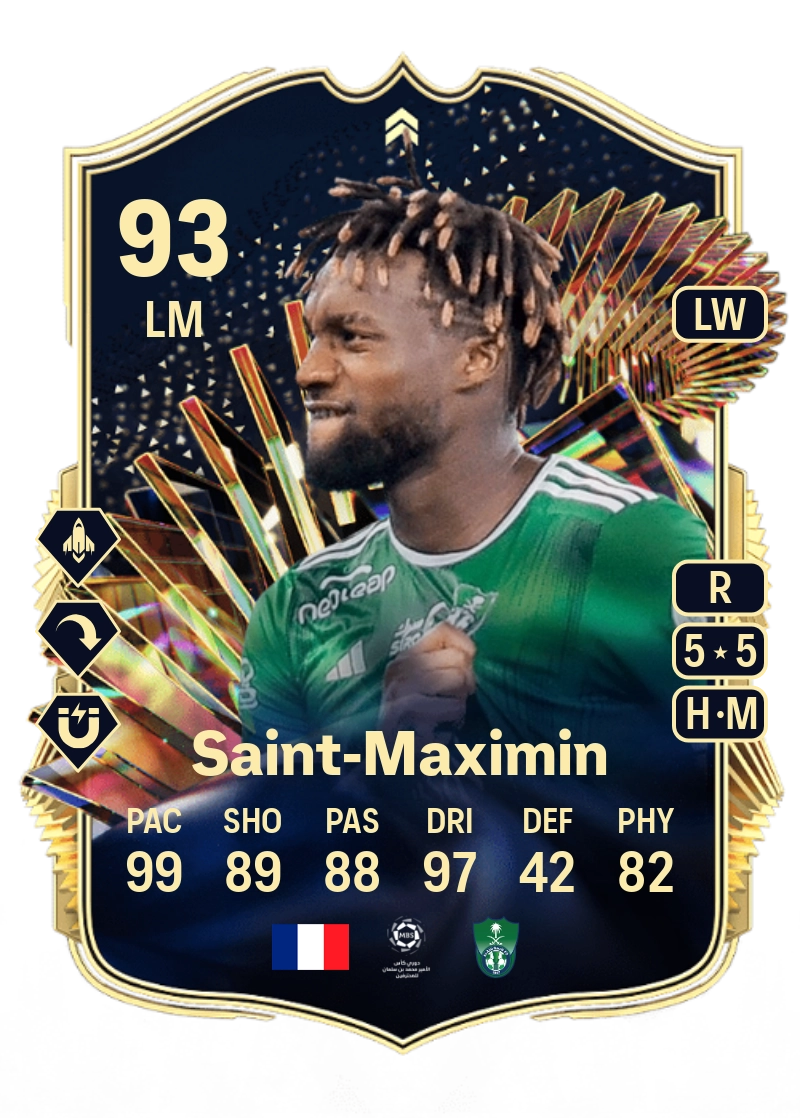 Allan Saint Maximin EA FC 25 Ratings Prices And Cards FUT GG Allan Saint Maximin EA FC 25 Ratings Prices And Cards FUT GG