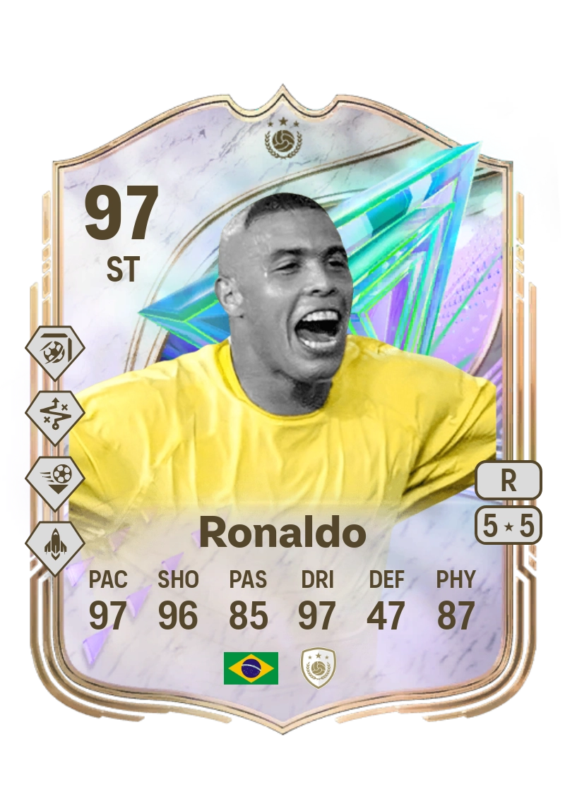 Ronaldo Greats of the Game ICON 97 OVR ST