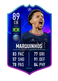 Marquinhos UEFA CHAMPIONS LEAGUE TEAM OF THE TOURNAMENT 89 OVR