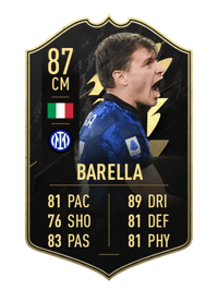Nicolò Barella Team of the Week 87 OVR