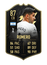 Cristian Romero Team of the Week 87 OVR