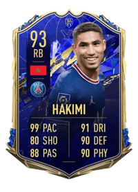 Achraf Hakimi Team of the Year 93 OVR