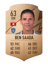 Chaouki Ben Saada Rare 63 OVR