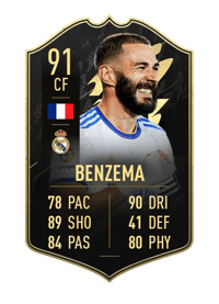 Karim Benzema Team of the Week 91 OVR