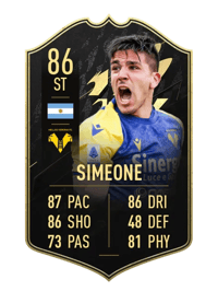 Giovanni Simeone Team of the Week 86 OVR