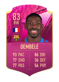 Ousmane Dembélé FUTTIES NOMINEE 83 OVR