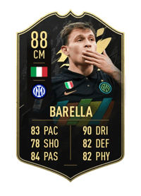 Nicolò Barella Team of the Week 88 OVR