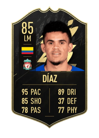 Luis Díaz Team of the Week 85 OVR