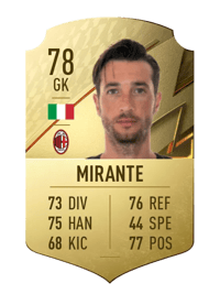 Antonio Mirante Rare 78 OVR