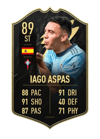 Iago Aspas Team of the Week 89 OVR