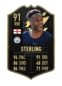 Raheem Sterling Team of the Week 91 OVR
