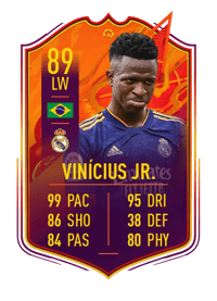 Vinícius Jr. HEADLINERS STREAK 89 OVR