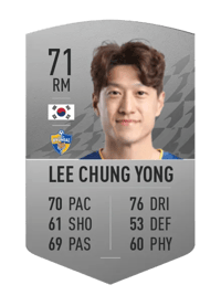 Lee Chung Yong Common 71 OVR