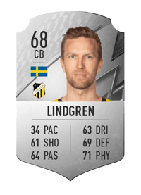 Rasmus Lindgren Rare 68 OVR