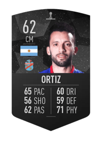 Jorge Ortiz CONMEBOL SUDAMERICANA 62 OVR