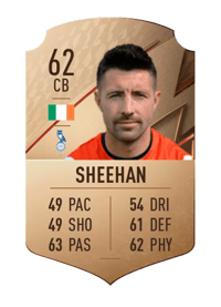 Alan Sheehan Rare 62 OVR