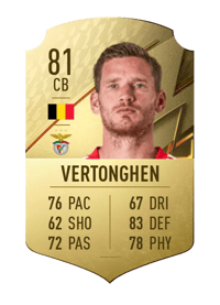 Jan Vertonghen Rare 81 OVR