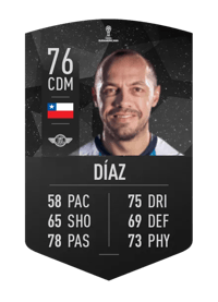 Marcelo Díaz CONMEBOL SUDAMERICANA 76 OVR