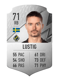 Mikael Lustig Rare 71 OVR