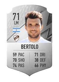 Nicolás Bertolo Rare 71 OVR