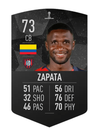 Cristian Zapata CONMEBOL SUDAMERICANA 73 OVR