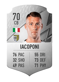 Simone Iacoponi Rare 70 OVR
