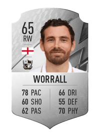 David Worrall Rare 65 OVR