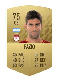 Federico Fazio Common 75 OVR