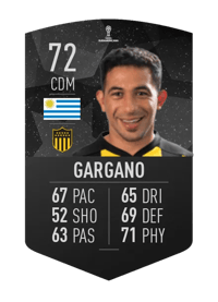 Walter Gargano CONMEBOL SUDAMERICANA 72 OVR