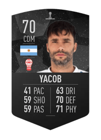 Claudio Yacob CONMEBOL SUDAMERICANA 70 OVR