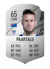 Erik Paartalu Rare 65 OVR