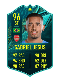Gabriel Jesus PLAYER MOMENTS 96 OVR