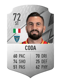 Massimo Coda Rare 72 OVR