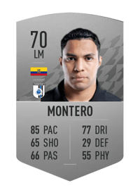 Jefferson Montero Common 70 OVR