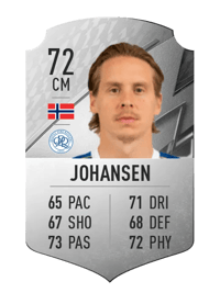 Stefan Johansen Rare 72 OVR