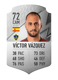 Víctor Vázquez Rare 72 OVR