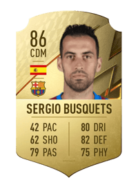 Sergio Busquets Rare 86 OVR