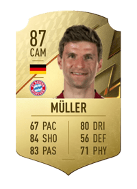 Thomas Müller Rare 87 OVR