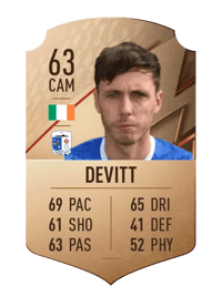 Jamie Devitt Rare 63 OVR