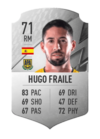 Hugo Fraile Rare 71 OVR