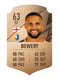 Jordan Bowery Rare 63 OVR