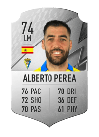 Alberto Perea Rare 74 OVR