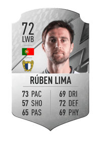 Rúben Lima Rare 72 OVR