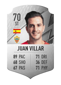Juan Villar Rare 70 OVR