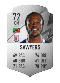 Romaine Sawyers Rare 72 OVR