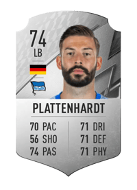 Marvin Plattenhardt Rare 74 OVR