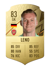 Bernd Leno Rare 83 OVR