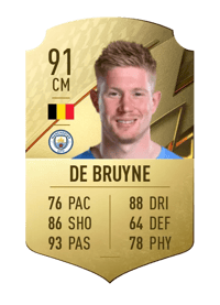 Kevin De Bruyne Rare 91 OVR