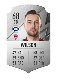 Danny Wilson Rare 68 OVR