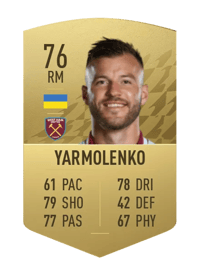 Andriy Yarmolenko Common 76 OVR